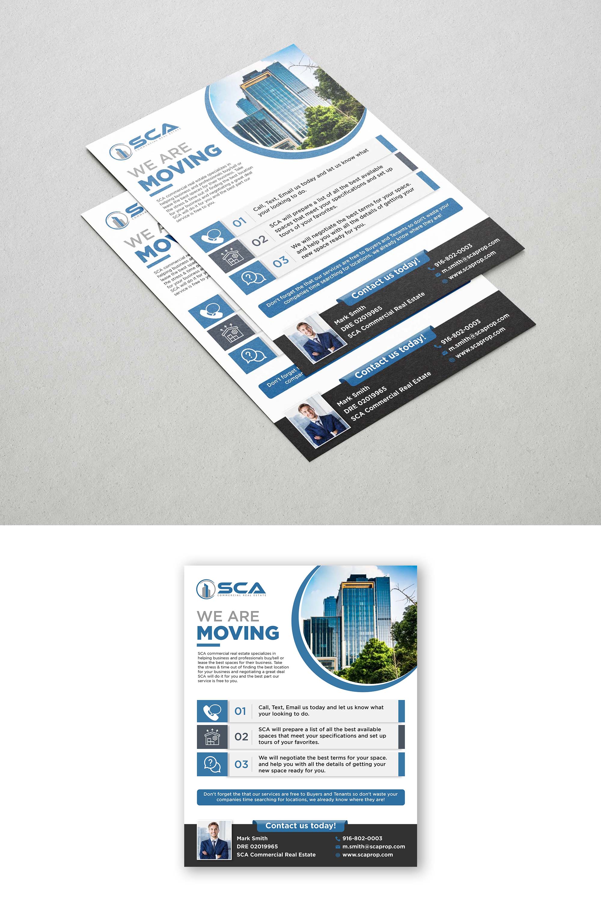 Flyer Design by Design Motion for SCA Commercial Real Estate | Design #27954771