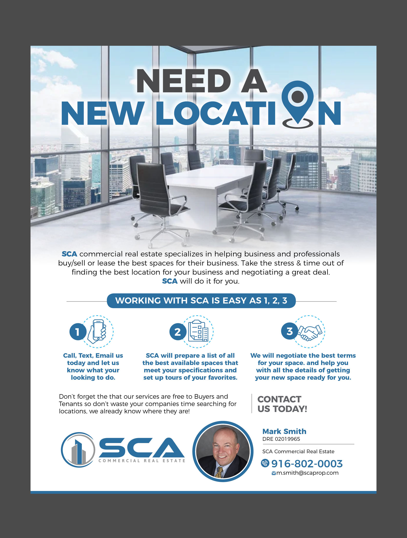 Flyer Design by rkailas for SCA Commercial Real Estate | Design #27972080