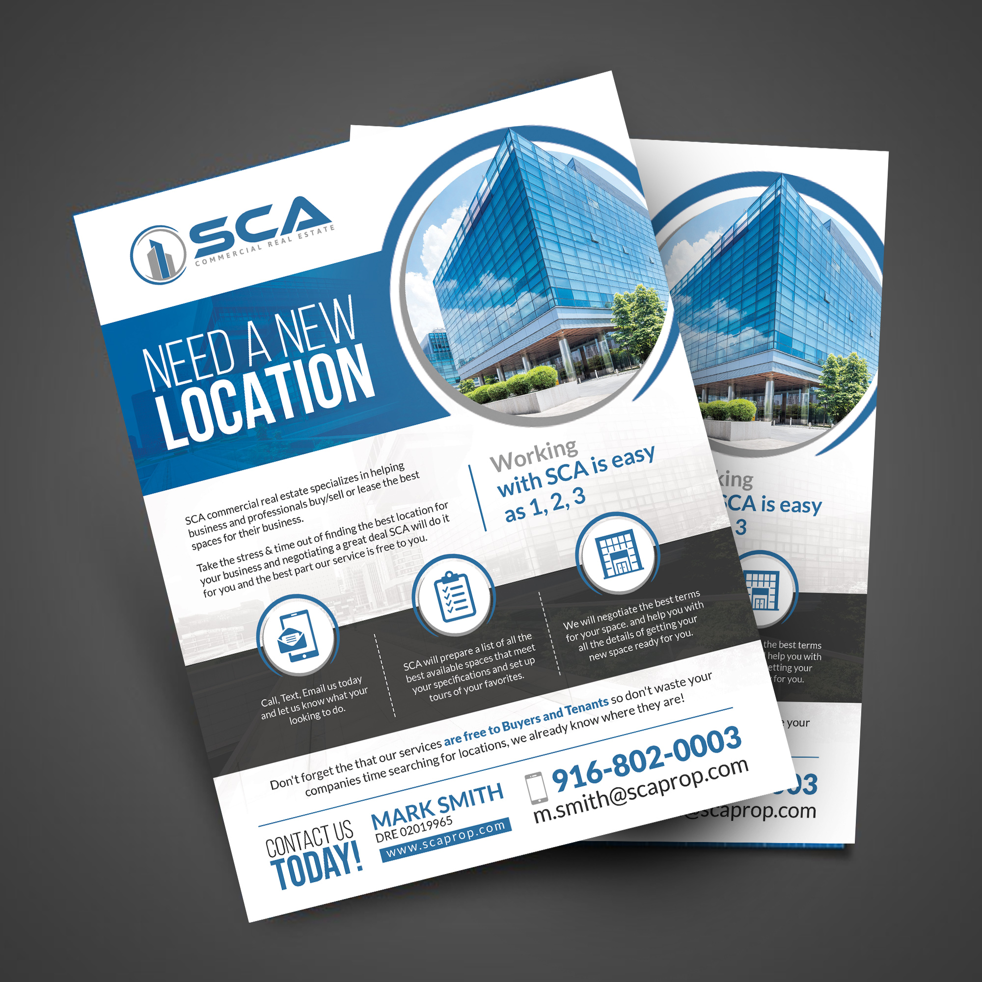 Flyer Design by Deepak_9_Malhotra for SCA Commercial Real Estate | Design #27955169