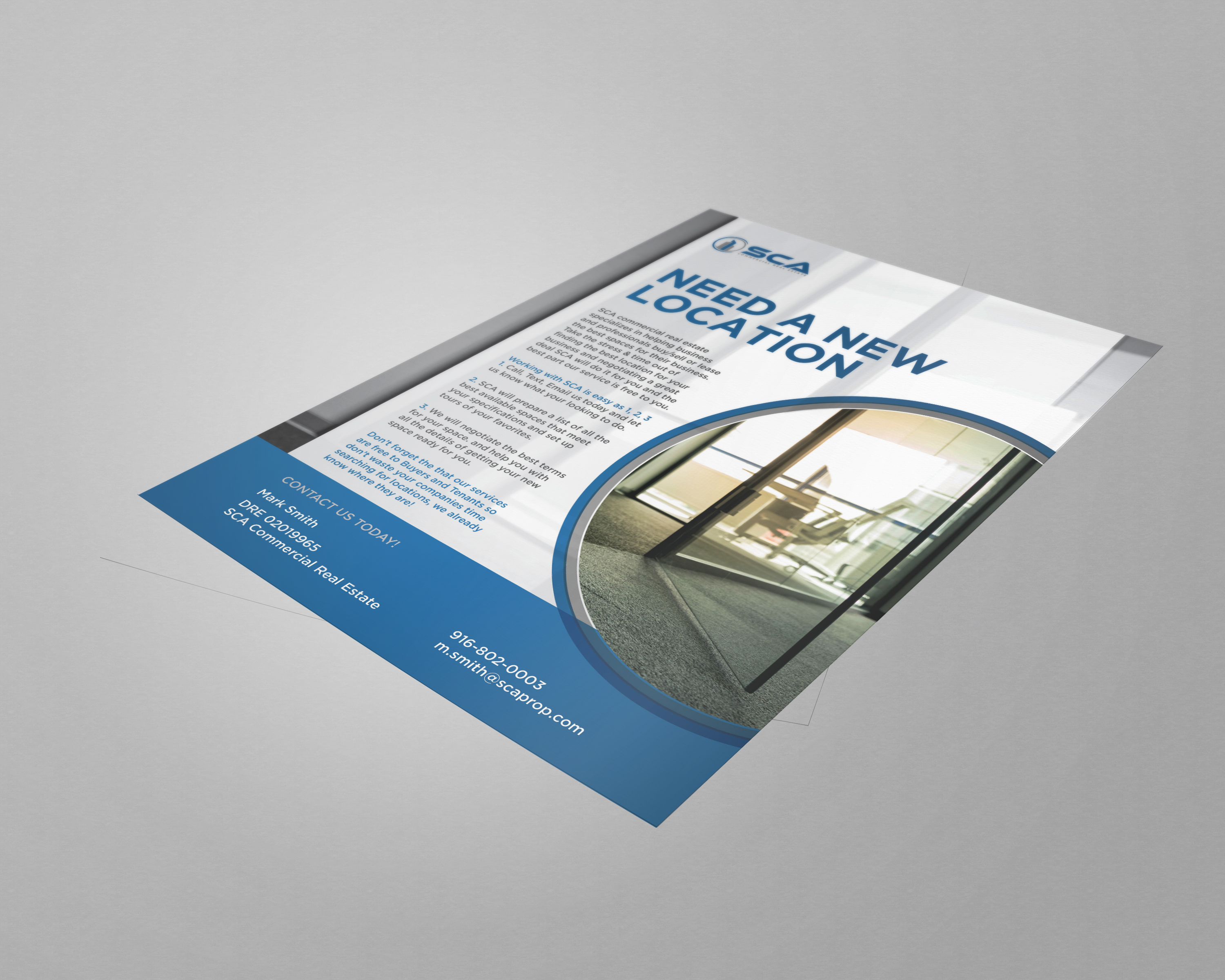 Design de Flyer par banedsgn pour SCA Commercial Real Estate | Design #27955517