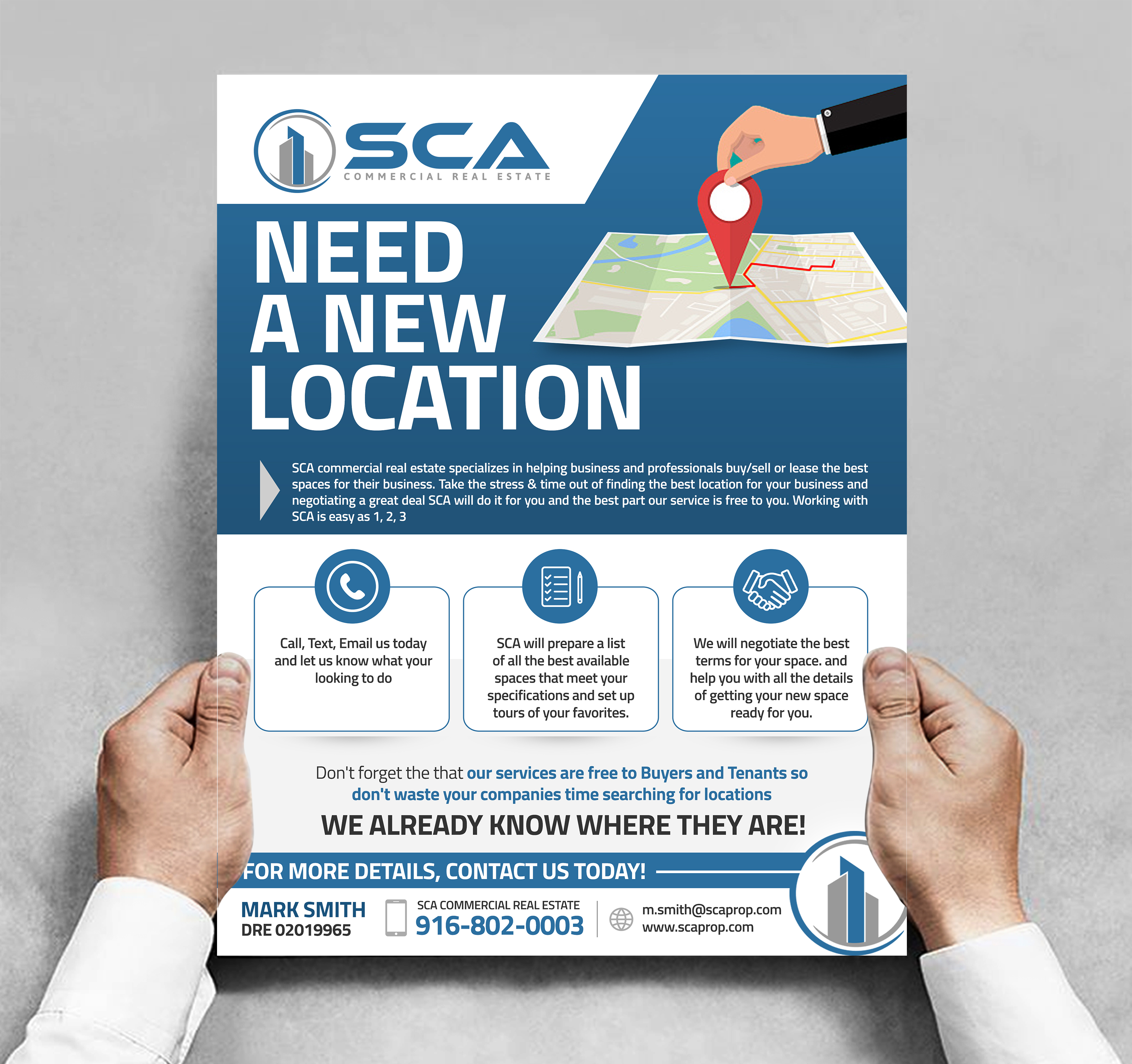 Flyer Design by ARTOGRAPHY for SCA Commercial Real Estate | Design #27956802