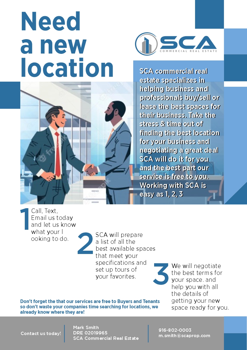 Flyer Design by DesignART for SCA Commercial Real Estate | Design #27954982