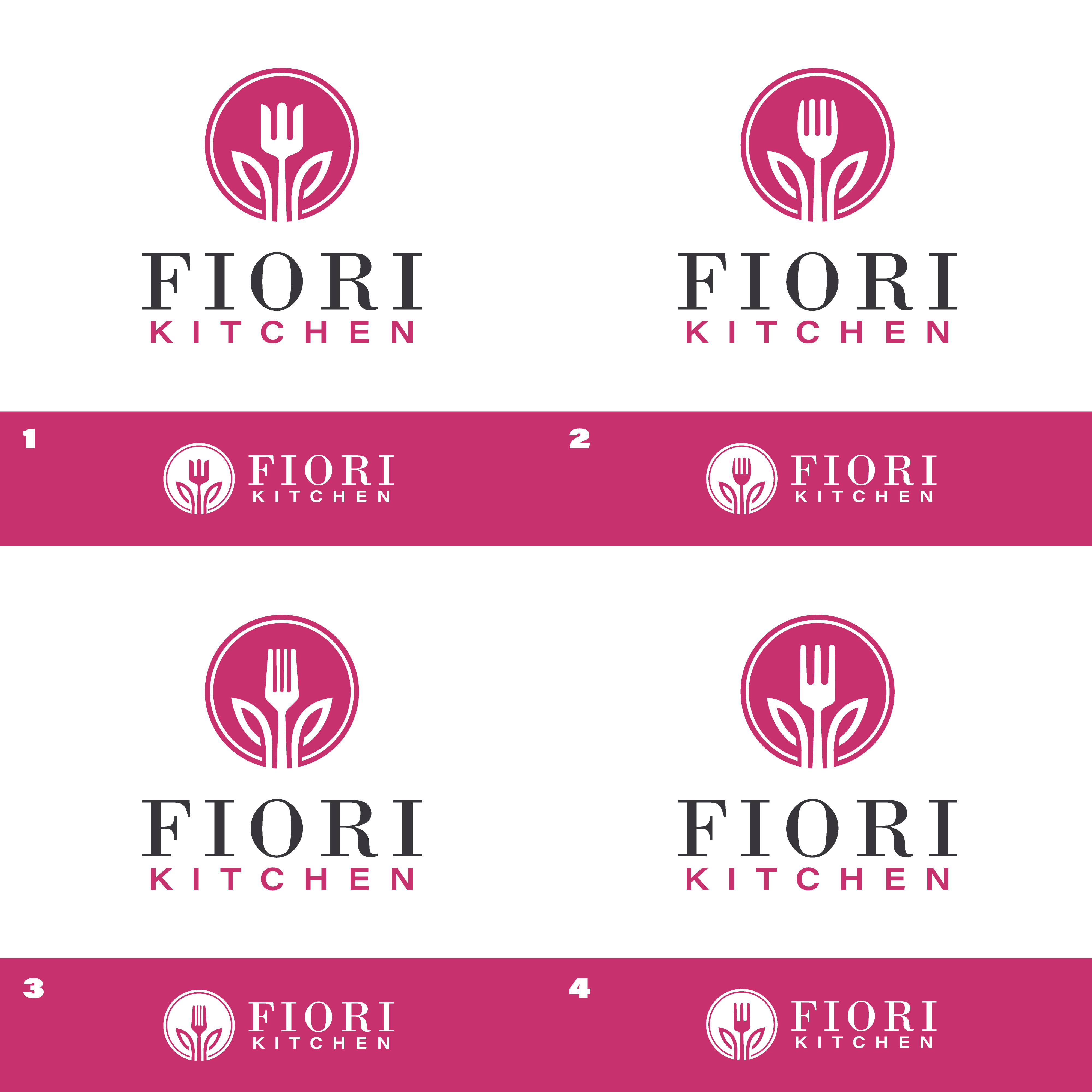 Logo Design by ICKE for Fiori Kitchen | Design #27998755