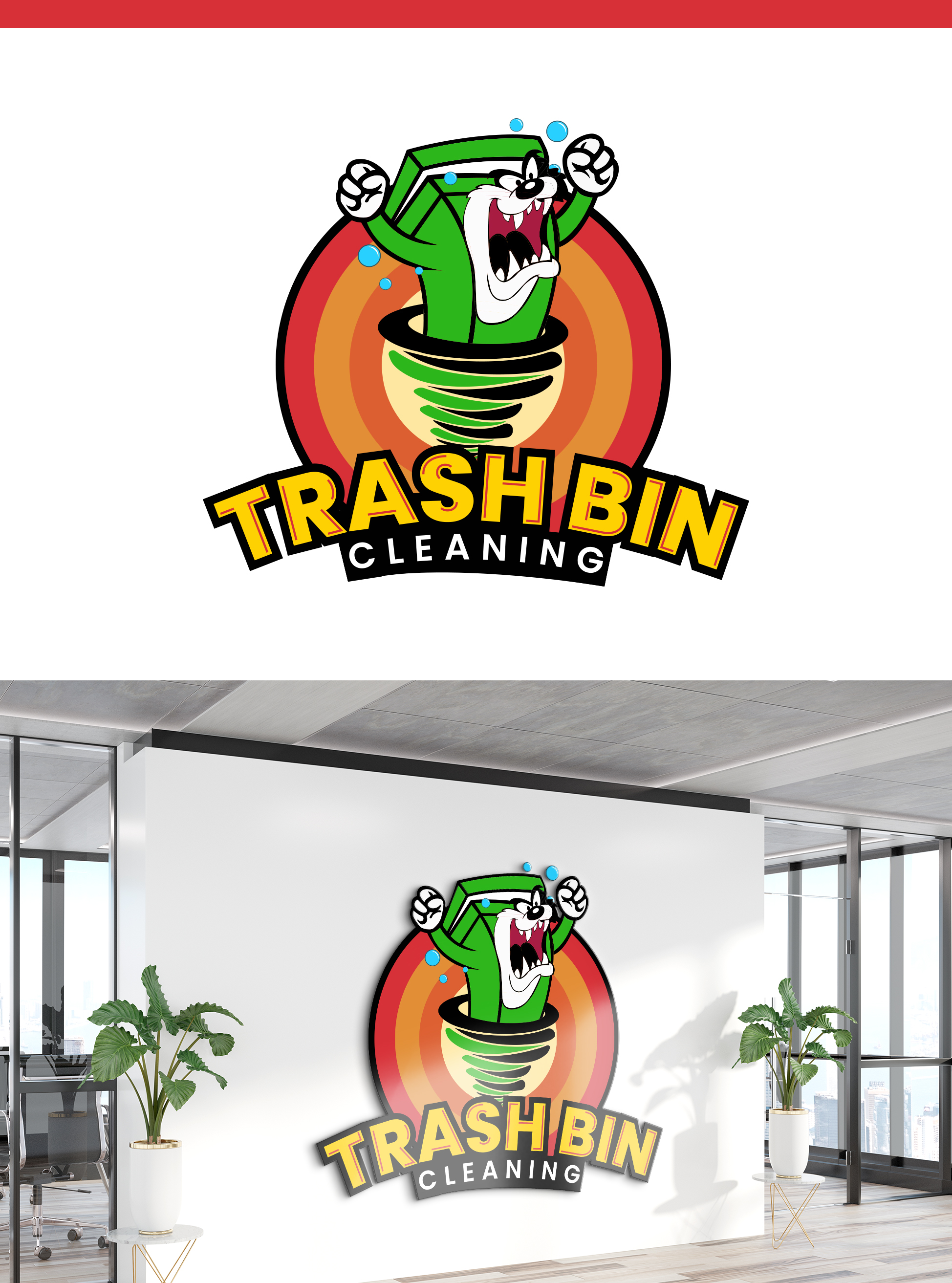 Logo-Design von Waves Brain für Looney bins | Design #27965140