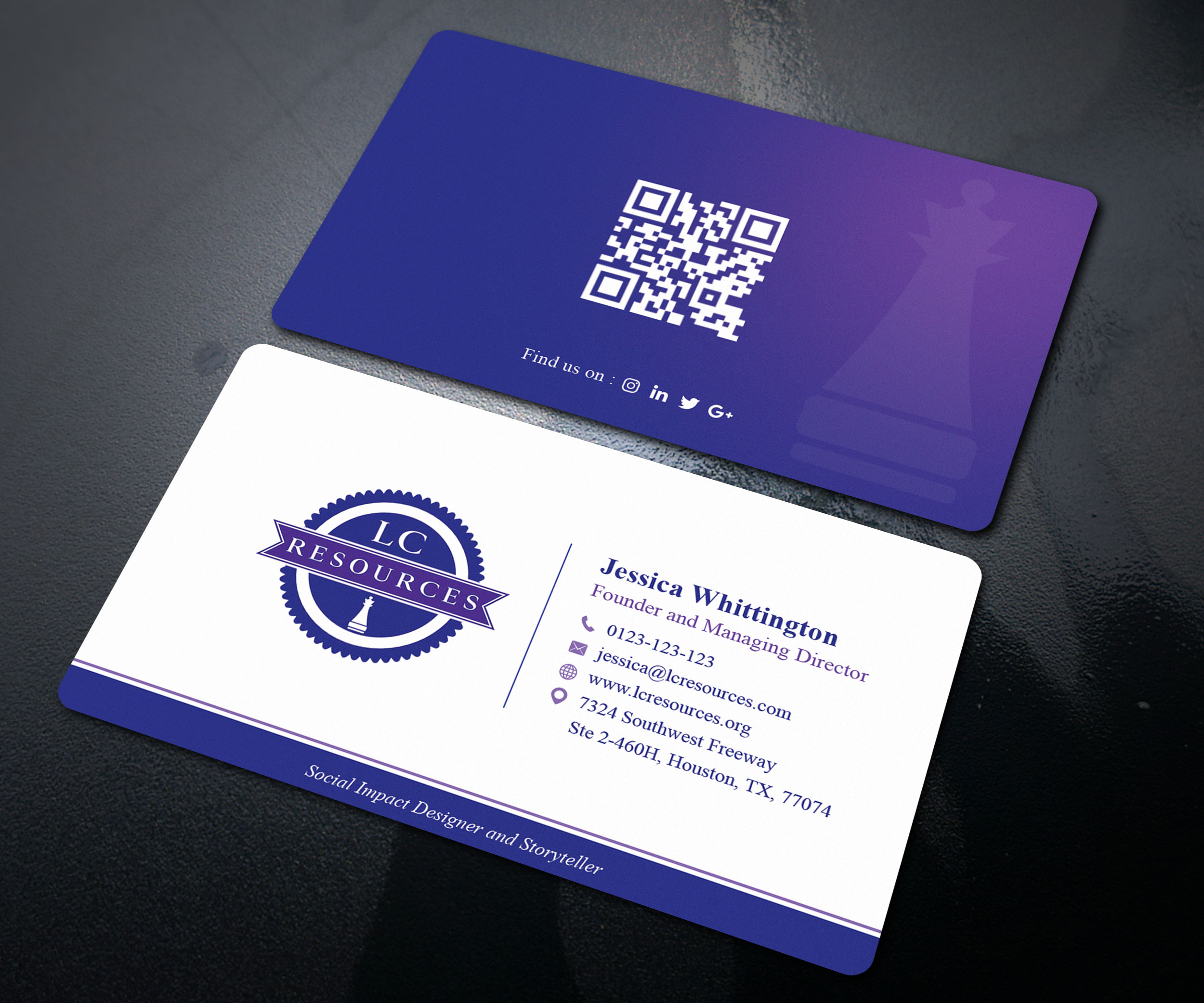 Business Card Design by Sandaruwan for LC Resources | Design #27965597