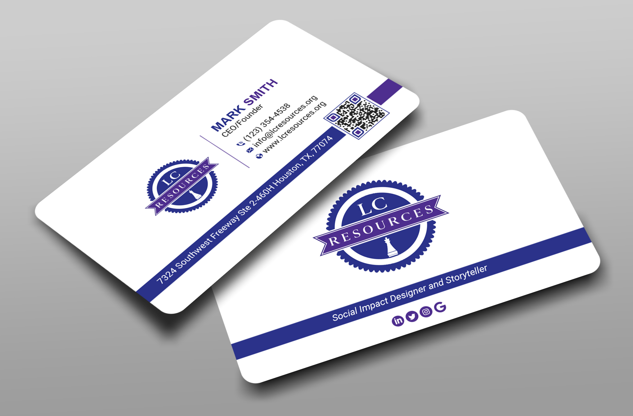 Business Card Design by Uttom 2 for LC Resources | Design #27965458