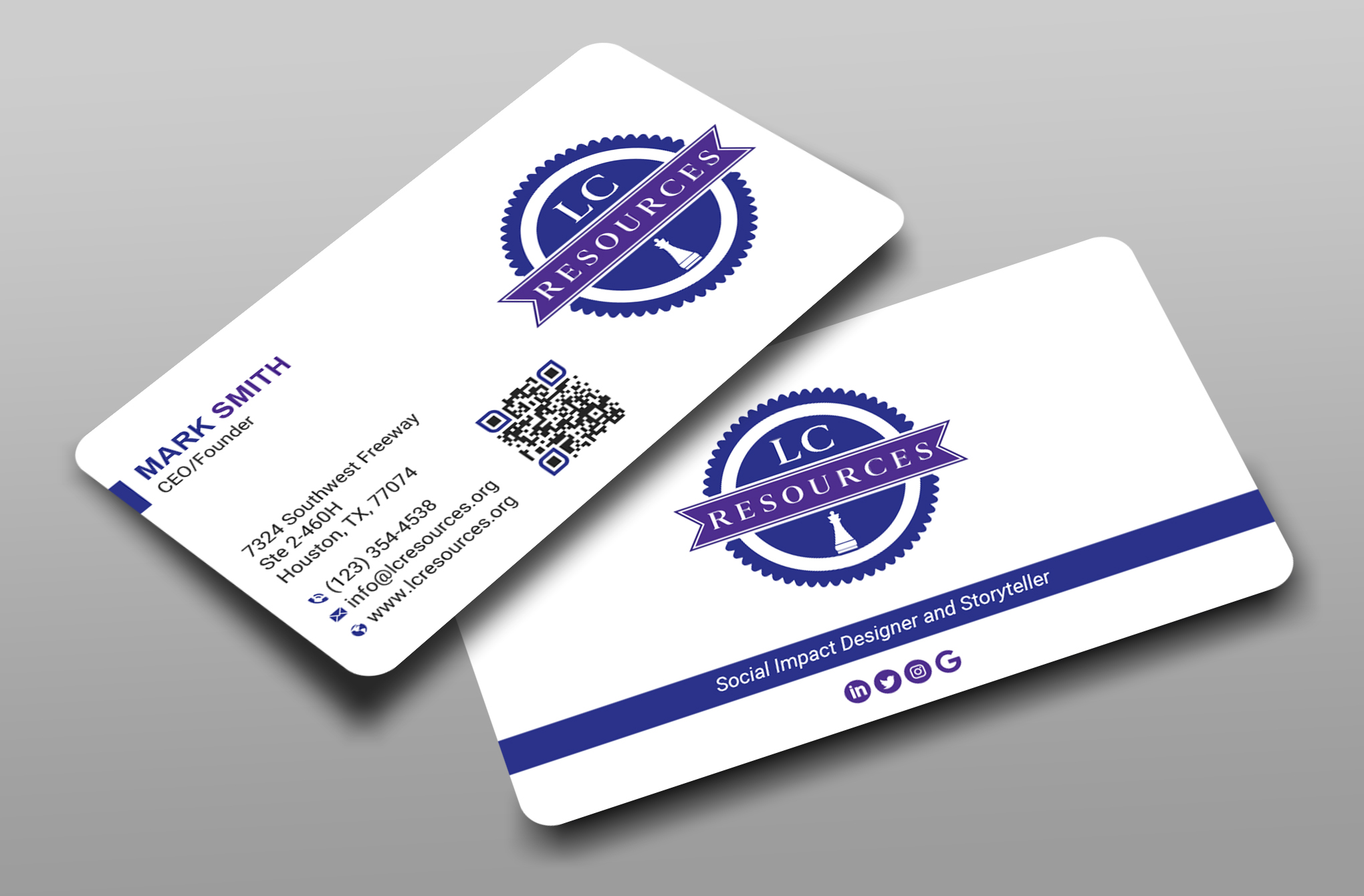 Business Card Design by Uttom 2 for LC Resources | Design #27965460