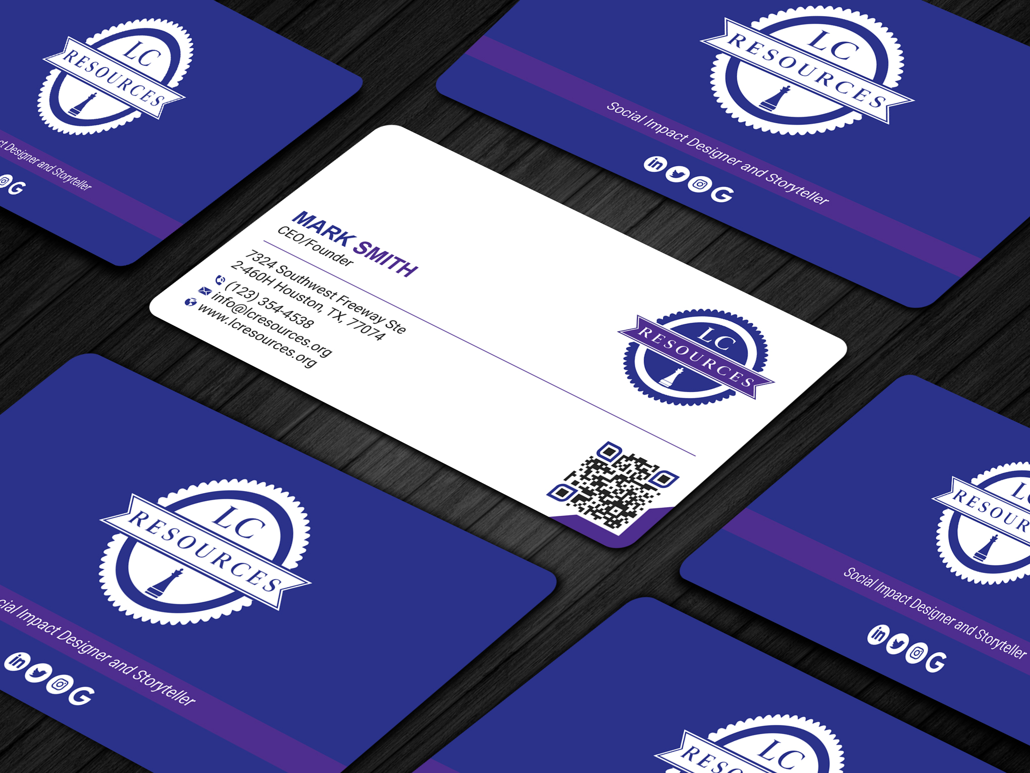 Business Card Design by Uttom 2 for LC Resources | Design #27965469