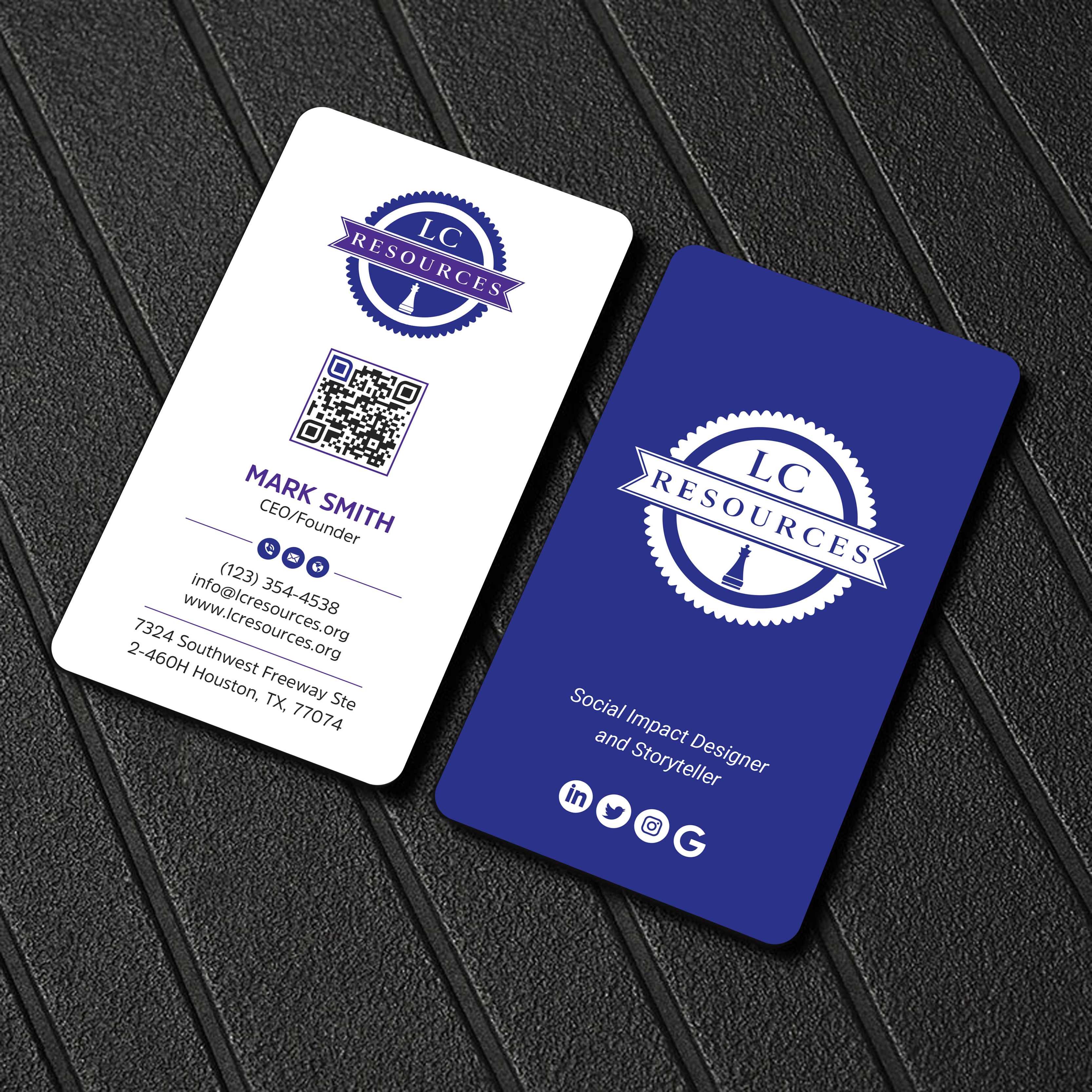Business Card Design by Uttom 2 for LC Resources | Design #27966650