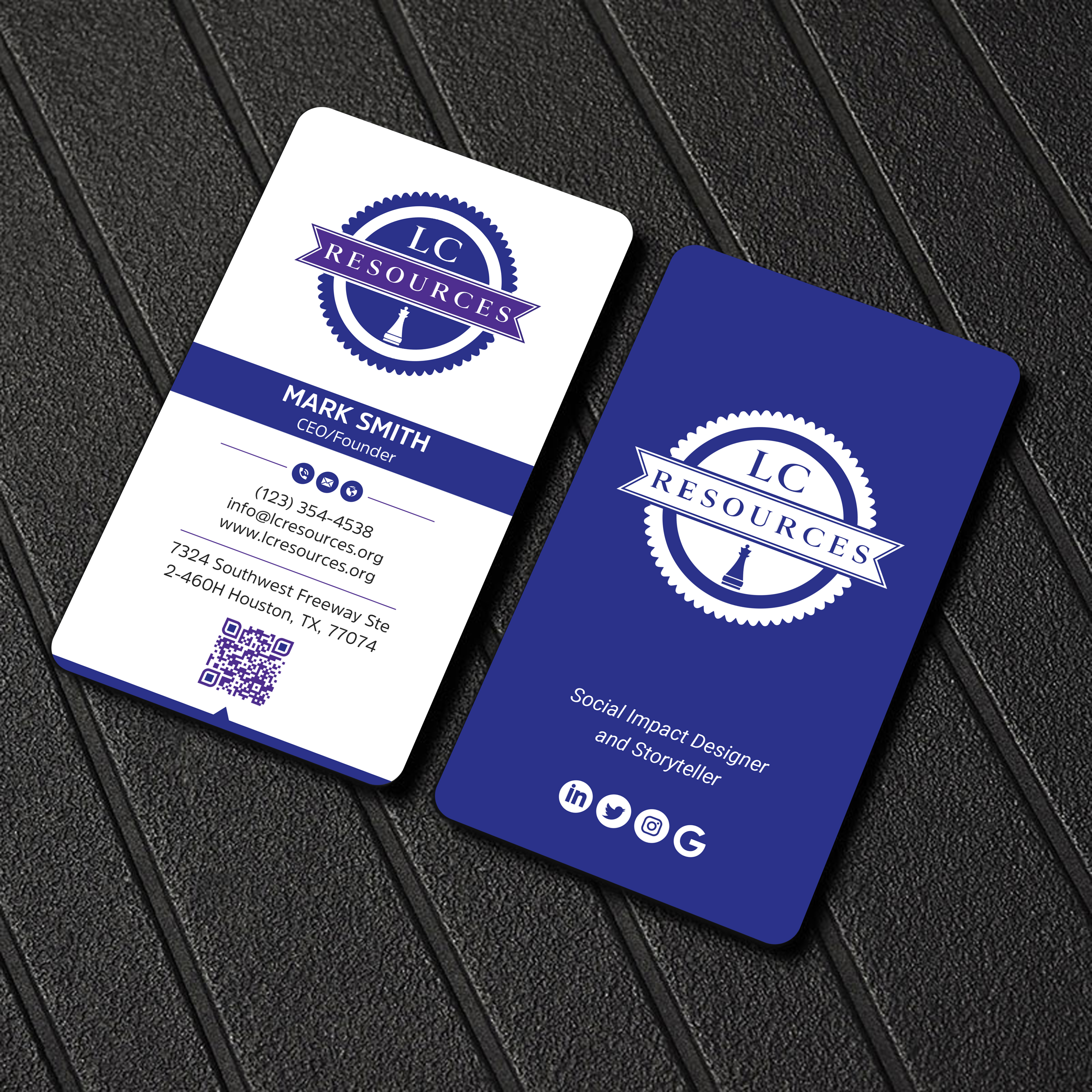 Business Card Design by Uttom 2 for LC Resources | Design #27966652