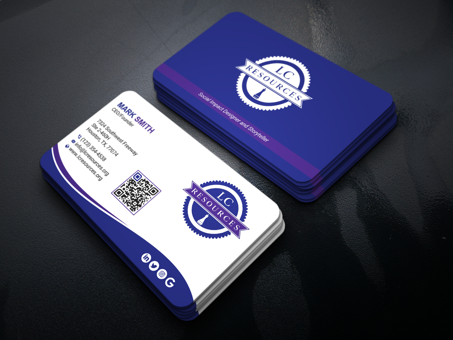 Business Card Design by Uttom 2 for LC Resources | Design #27966656