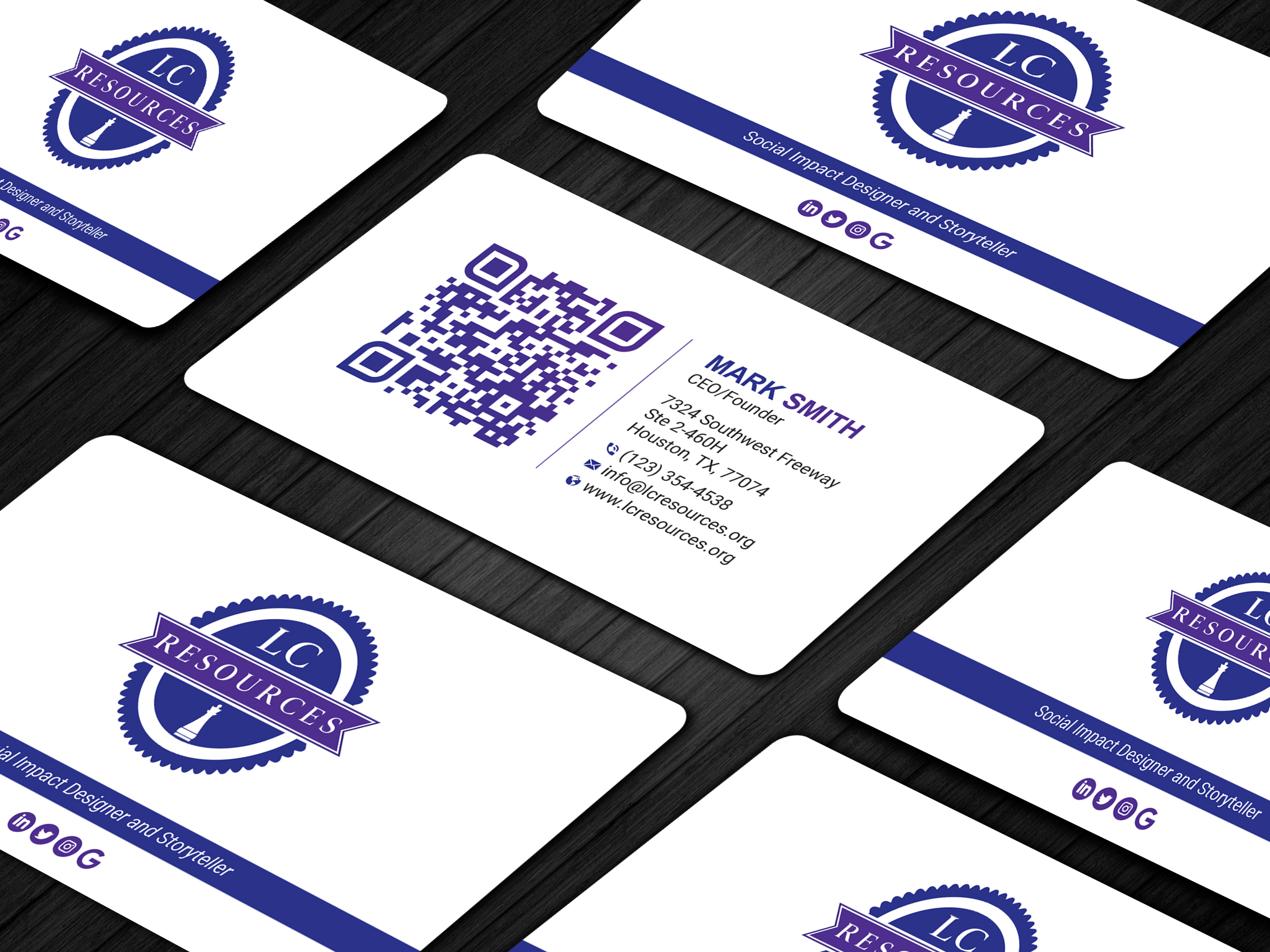 Business Card Design by Uttom 2 for LC Resources | Design #27966658