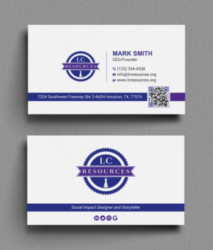 Business Card Design by Uttom 2 for LC Resources | Design: #27966662