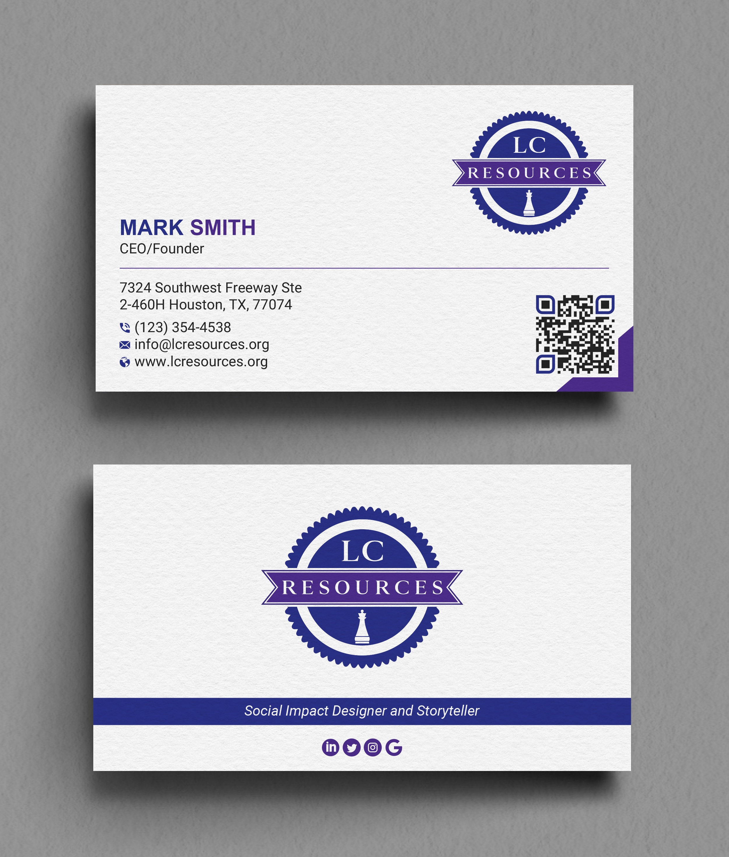 Business Card Design by Uttom 2 for LC Resources | Design #27966663
