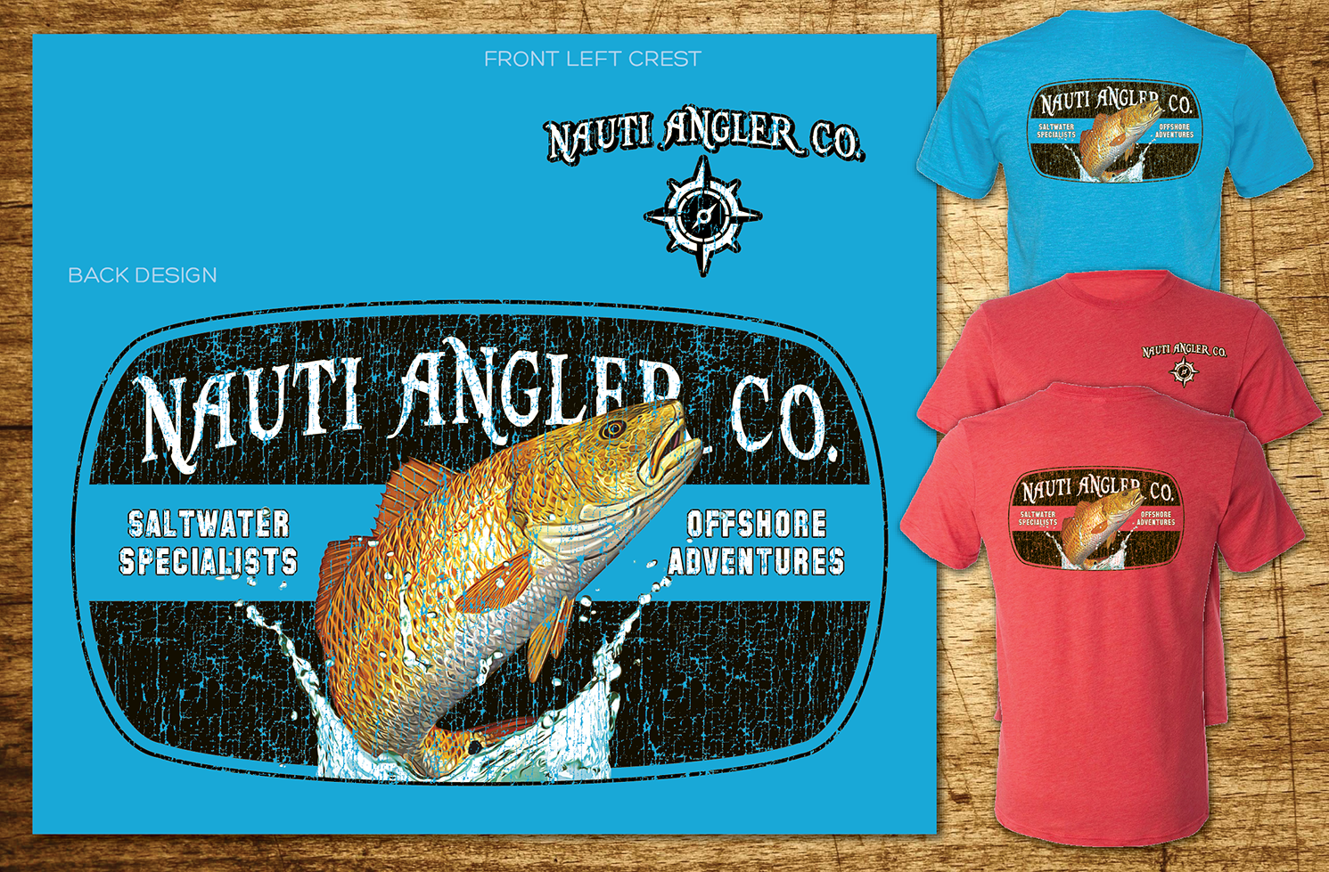 Design de T-shirt par CoffeeBreak88 pour Nauti Angler Co | Design : #27979323