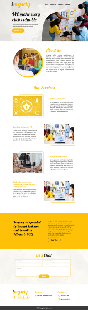 Web Design by MAHABA for this project | Design #27973869