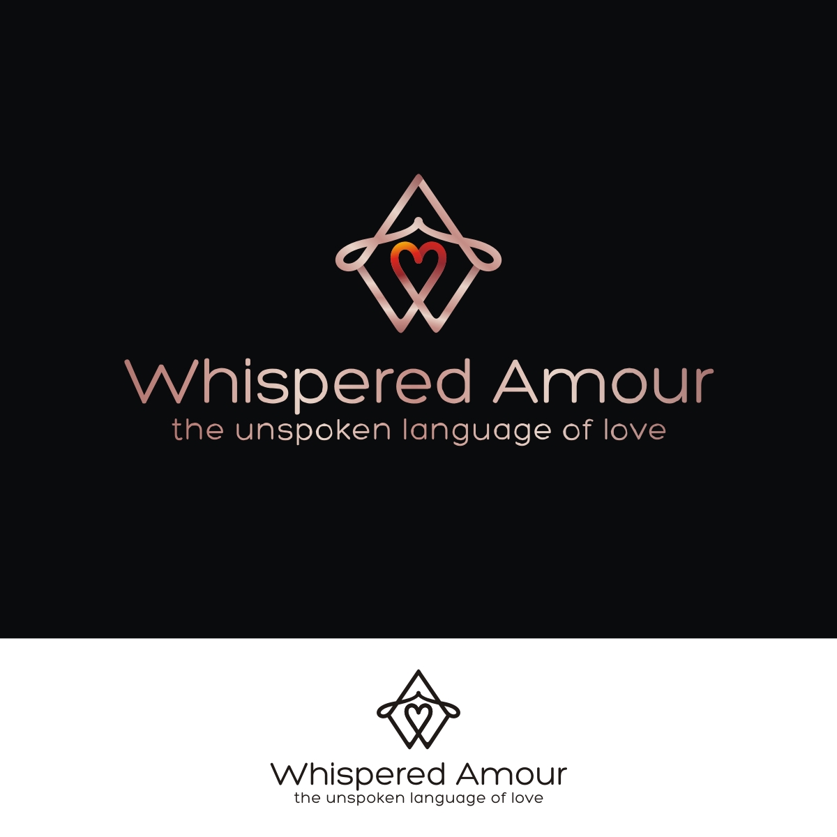 Logo Design by N83touchthesky for Whispered Amour | Design #27975809