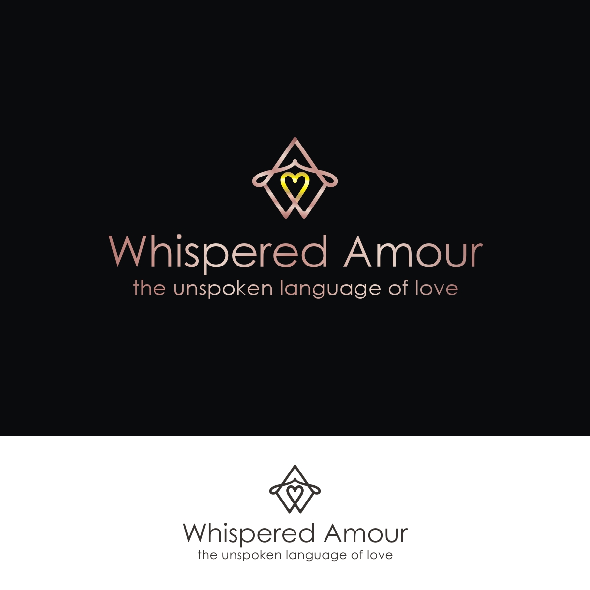 Logo Design by N83touchthesky for Whispered Amour | Design #27975839