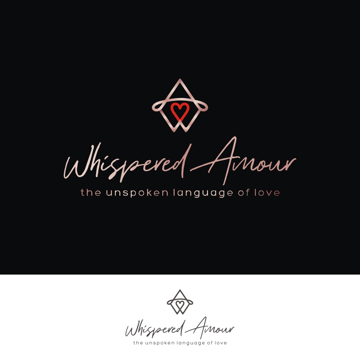 Logo Design by N83touchthesky for Whispered Amour | Design #27983176