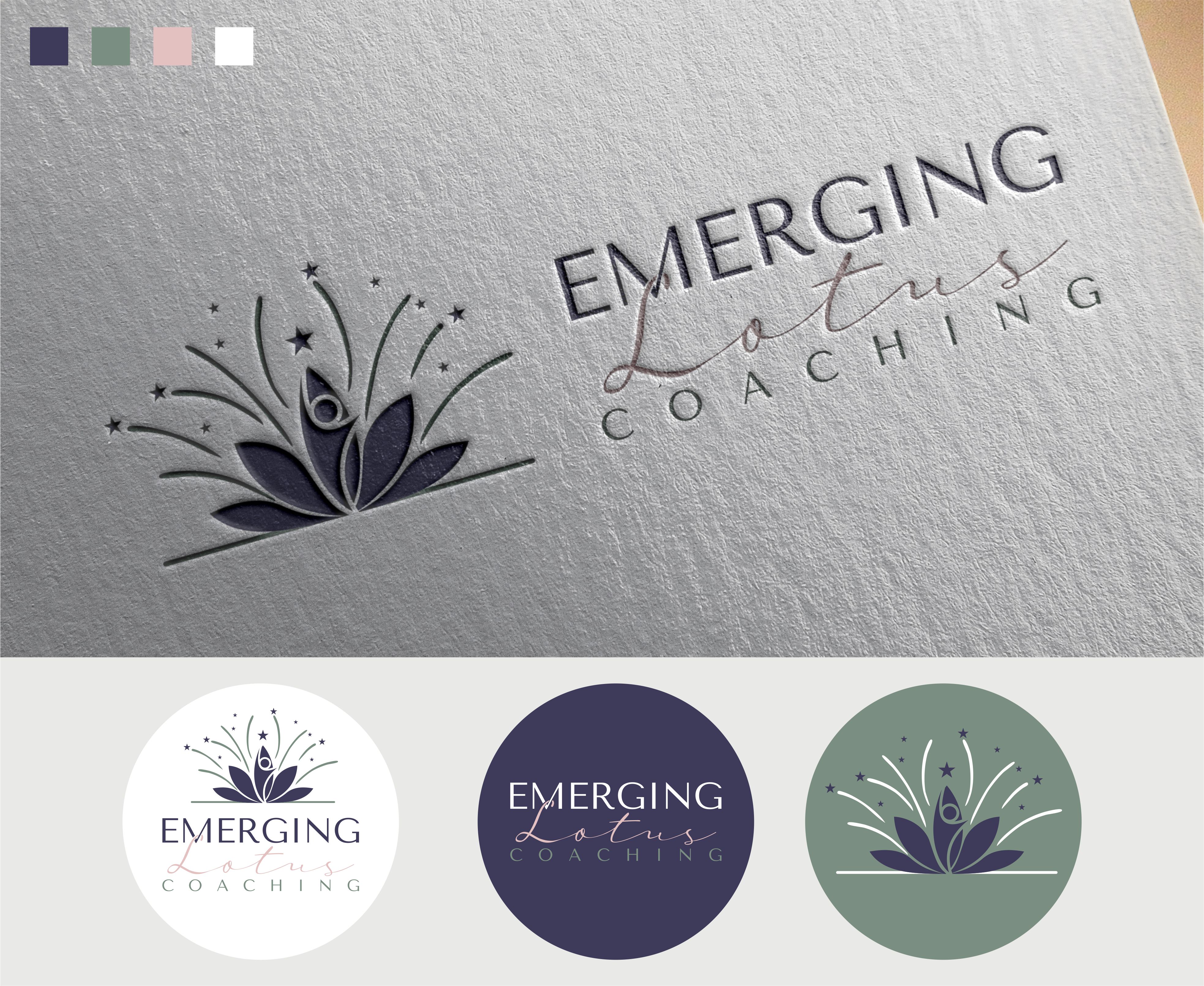 Logo Design by vta for Emerging Lotus Coaching, LLC | Design #28018719