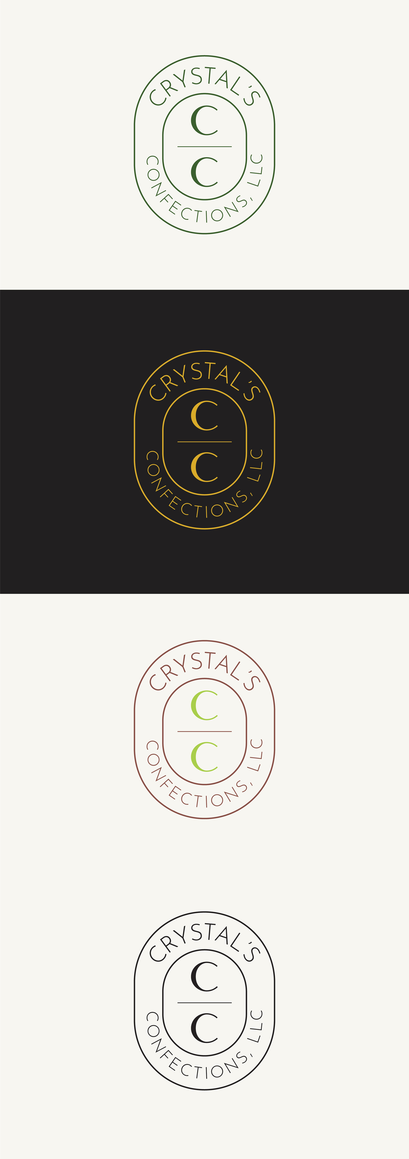 Logo Design by MM Studio for Crystal's Confectionery Creations LLC | Design #28001822