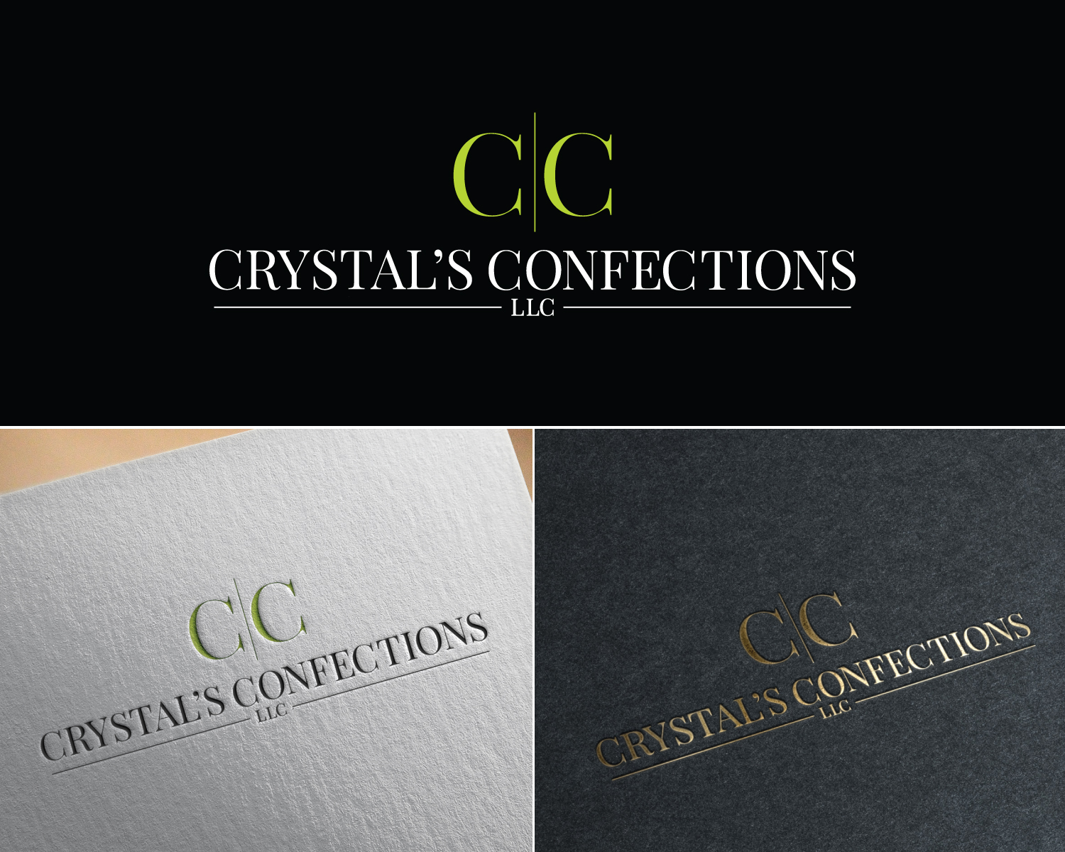 Logo Design by Atec for Crystal's Confectionery Creations LLC | Design #27978742