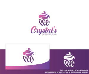 Logo Design by alvinnavarra for Crystal's Confectionery Creations LLC | Design: #27981406
