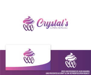 Logo Design by alvinnavarra for Crystal's Confectionery Creations LLC | Design: #27981413