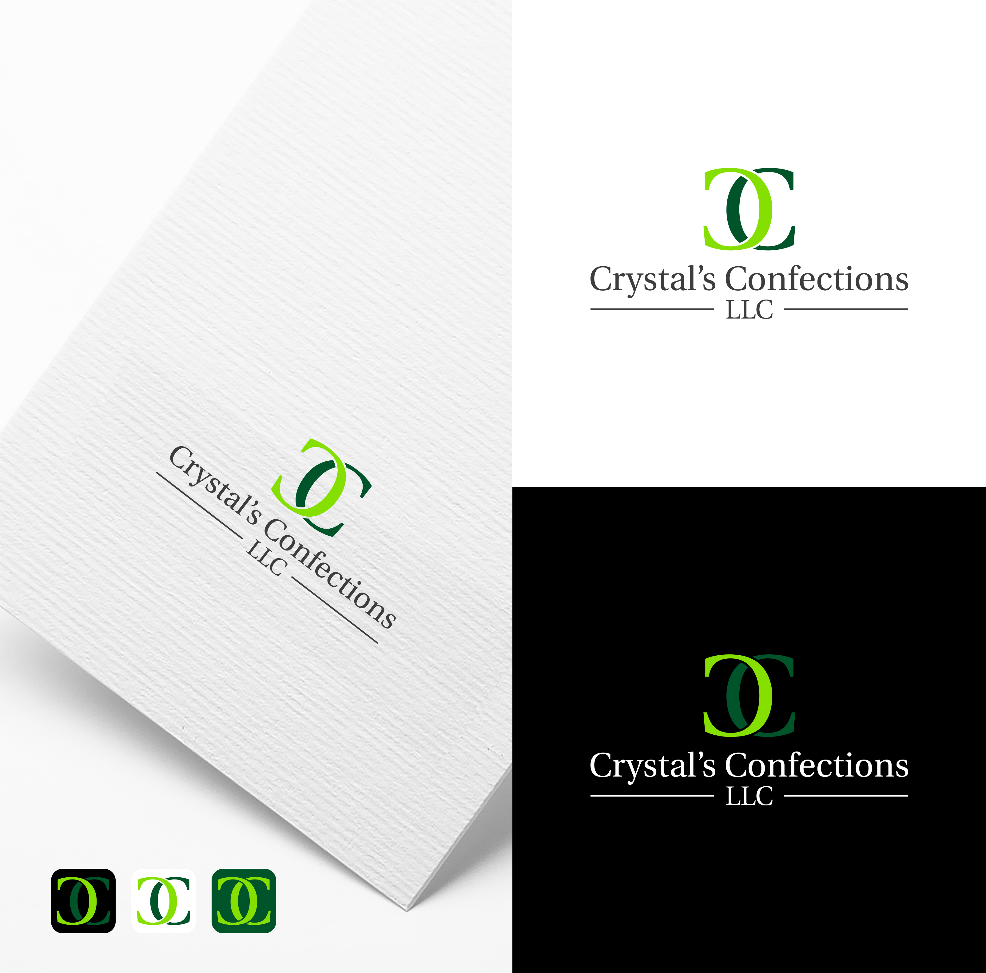 Logo Design by sun_bird for Crystal's Confectionery Creations LLC | Design #28000670