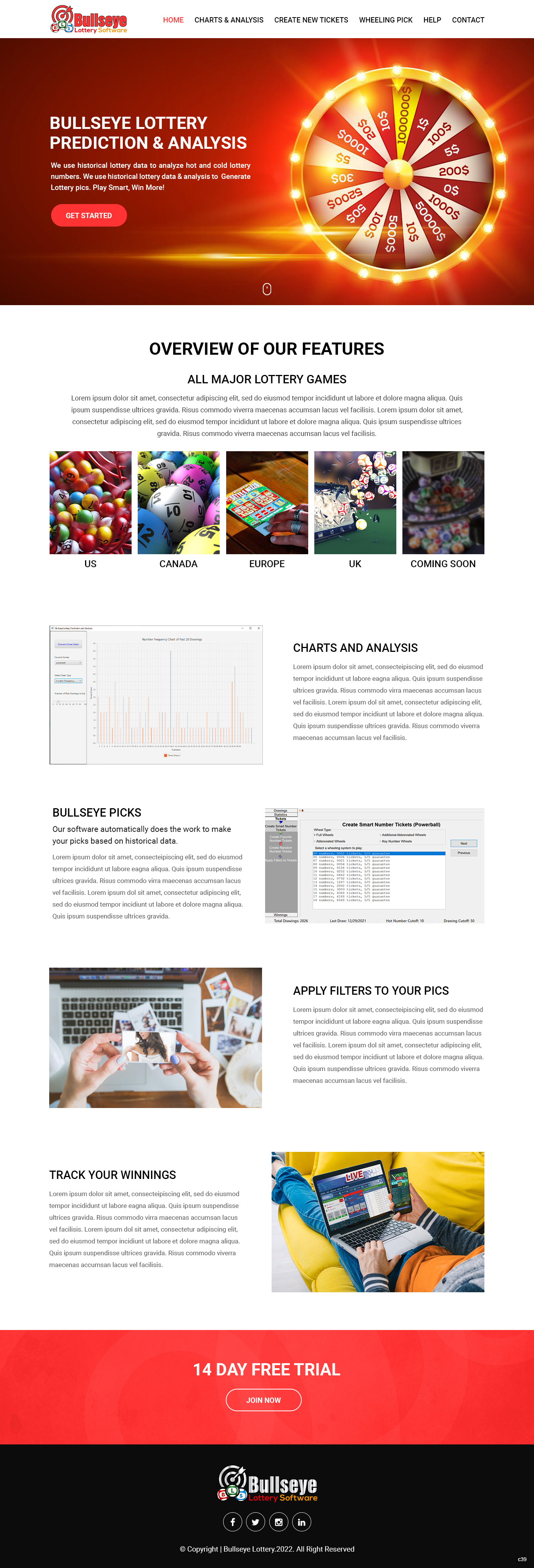 Web-Design von pb für Bullseye Lottery | Design #27983993