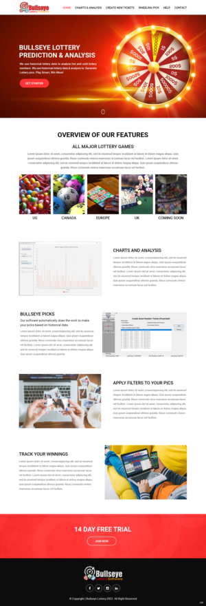 Web Design by pb for Bullseye Lottery | Design: #27983993