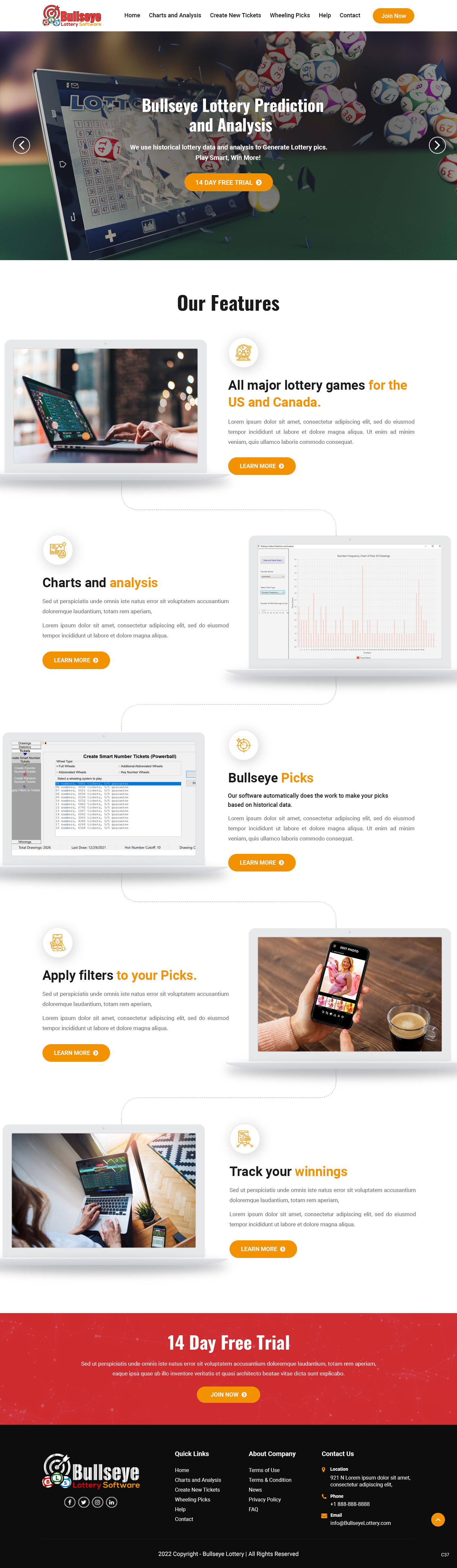 Web Design par pb pour Bullseye Lottery | Design #28004479