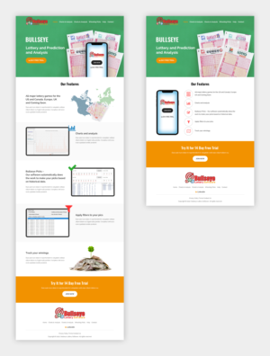 Web Design by Starlyn DS for Bullseye Lottery | Design: #27970259
