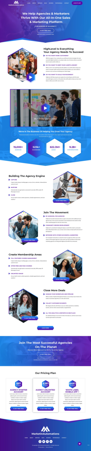 Revamp Page To Have A Sleek, Futuristic, Artificial Intelligence type of feel to it | Landing Page Design by pb