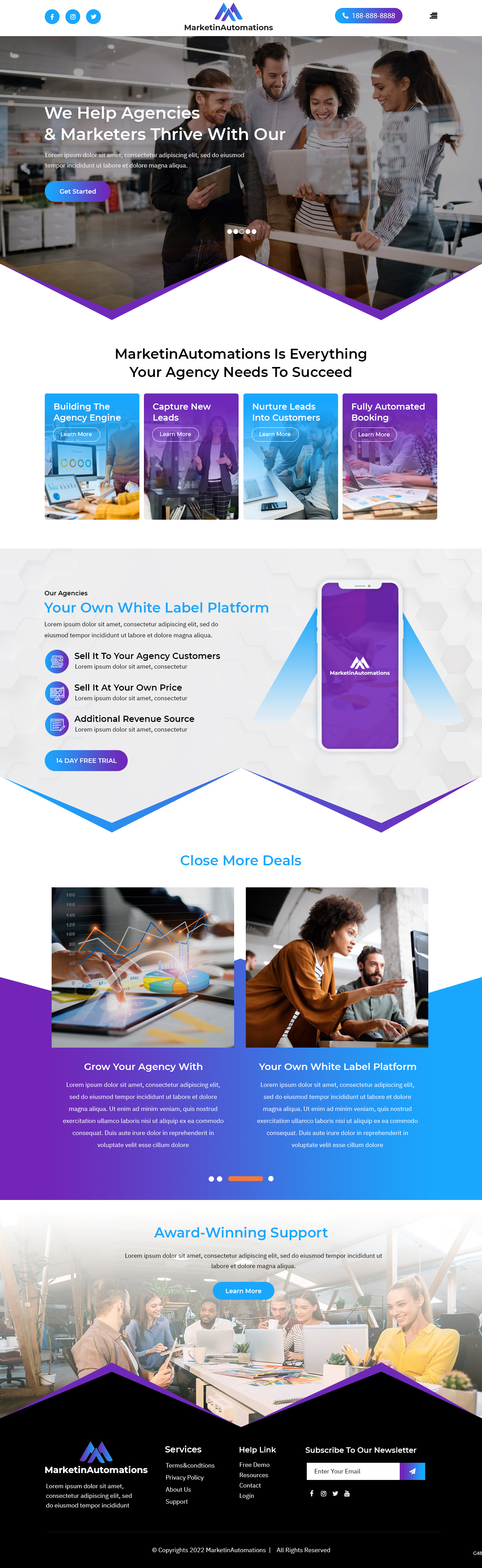 Landing Page Design by pb for Shane | Design #27984057