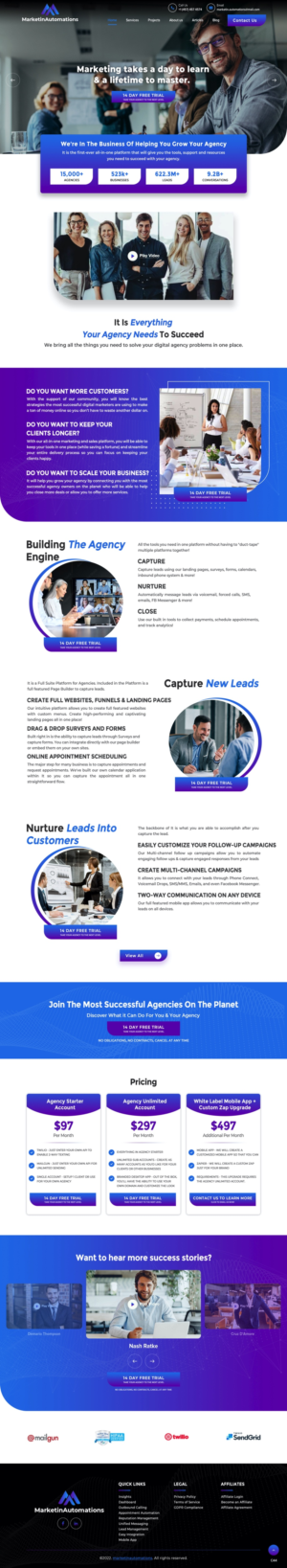 Landing Page Design by pb for Shane | Design #27989882