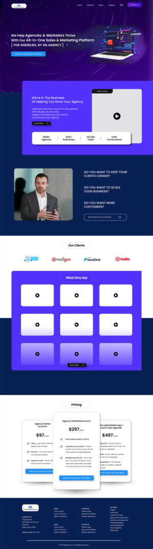 Landing Page Design by Ron.IT for Shane | Design #28107344