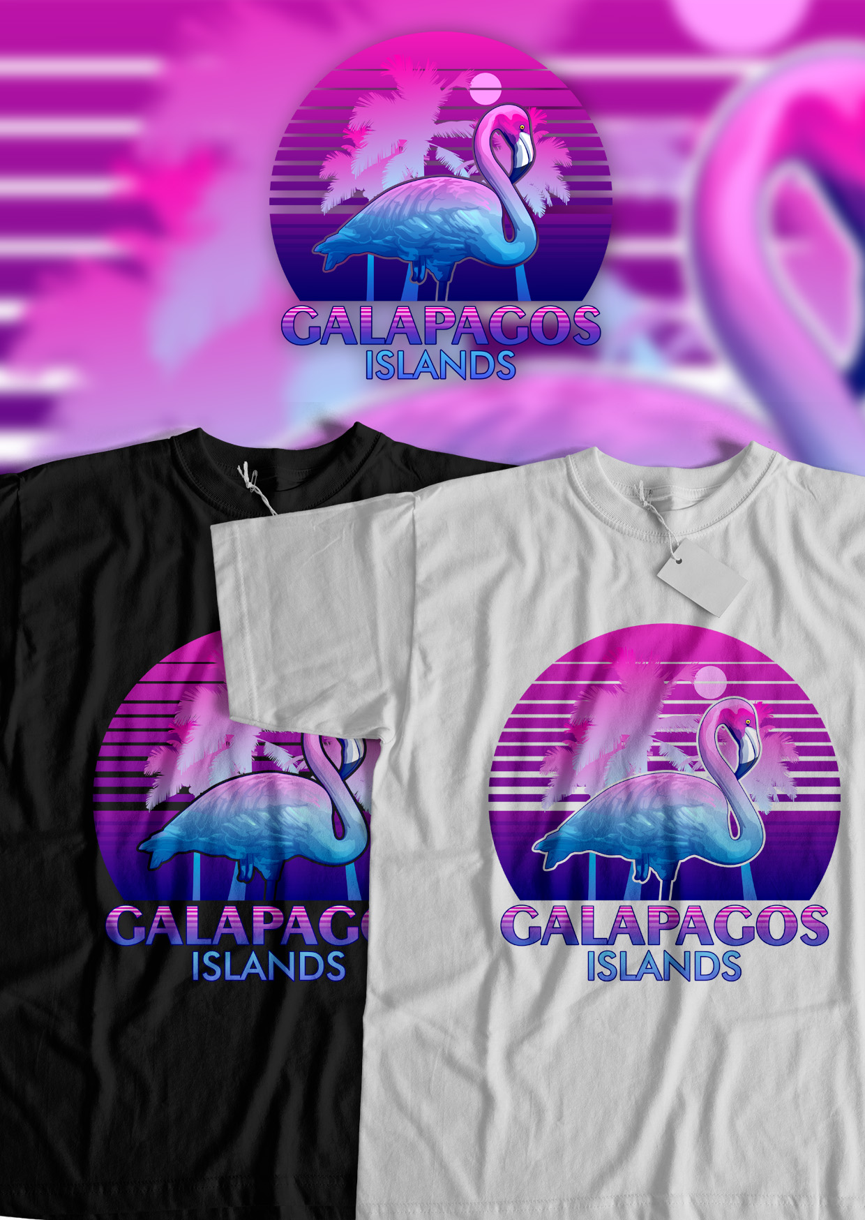 T-shirt Design by sweepy for Blue Flamingo | Design #27978319