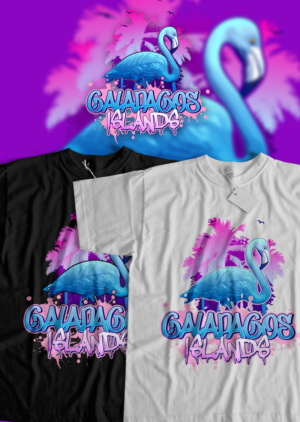 T-shirt Design by sweepy for Blue Flamingo | Design: #27978333
