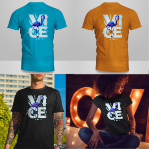 Diseño de Camiseta por Kero para Blue Flamingo | Diseño #27974398