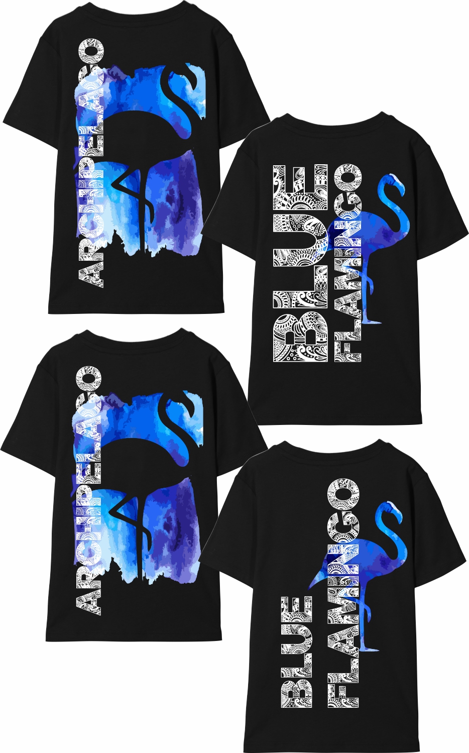 T-shirt Design by A10 for Blue Flamingo | Design #27988876