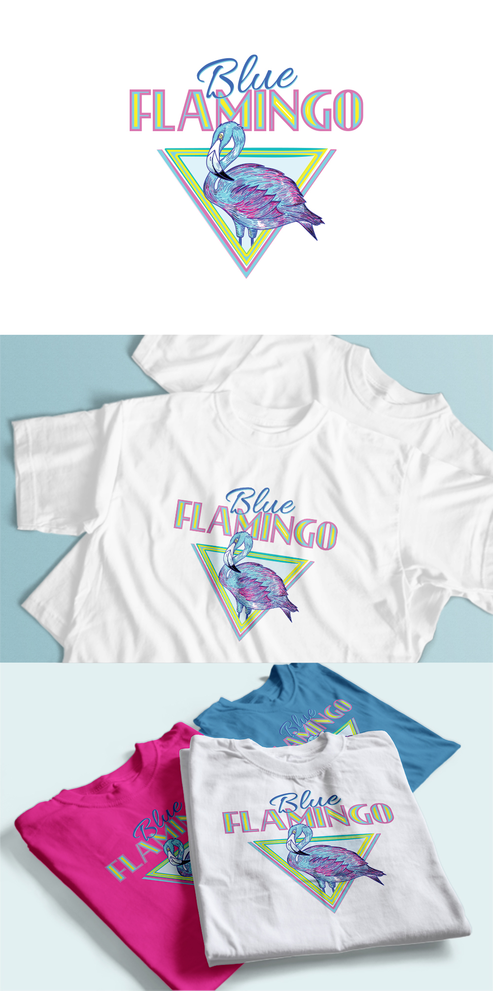 T-Shirt-Design von BU-Design für Blue Flamingo | Design #27982688