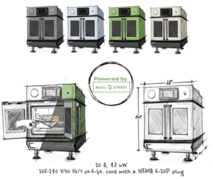 Speed Oven Artist Rendering | Graphic Design by Brie A.