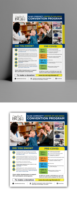 Flyer Design by debdesign for Blind Community Center of San Diego | Design: #27984124