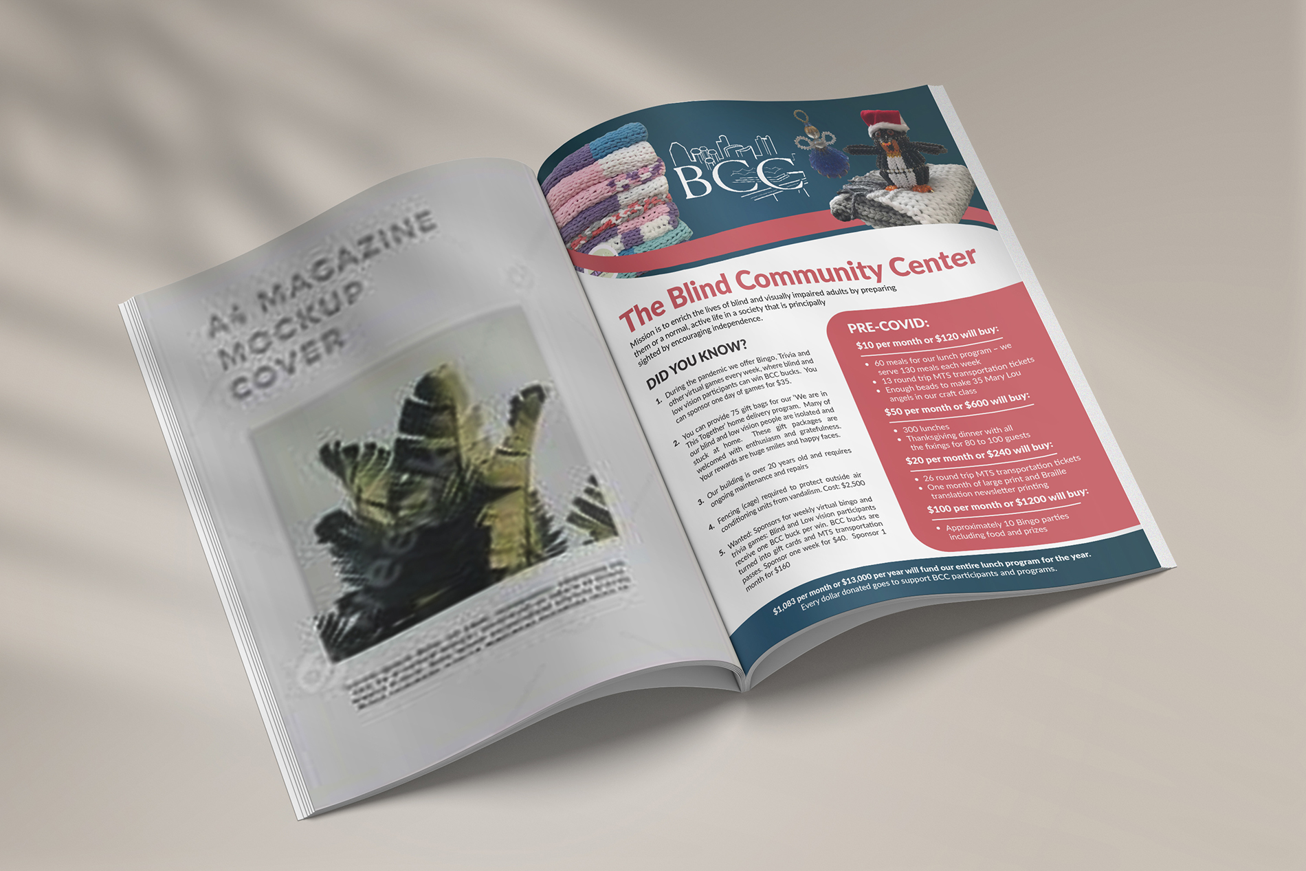 Flyer-Design von Deziners Zone für Blind Community Center of San Diego | Design #27975965