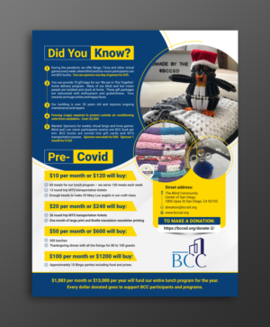 Flyer Design by ecorokerz for Blind Community Center of San Diego | Design: #27976114