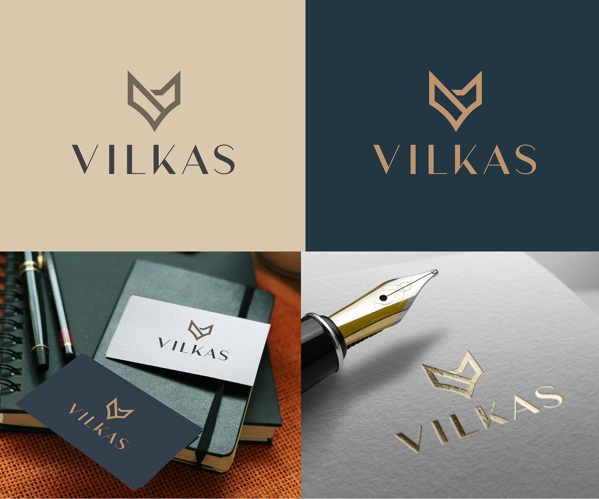 Logo Design by dennisdesigns for VILKAS Management | Design #27976631