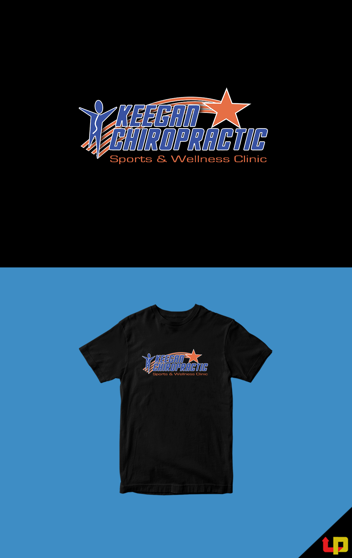 T-shirt Design by Uprinteez for Keegan Chiropractic Sports & Wellness Clinic | Design #27982903