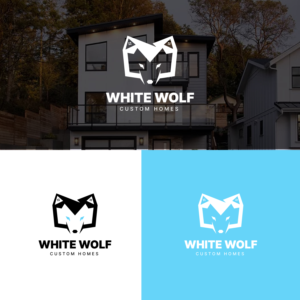 The name of the company is White Wolf Custom Homes | Design de Logo par A.R.D.P