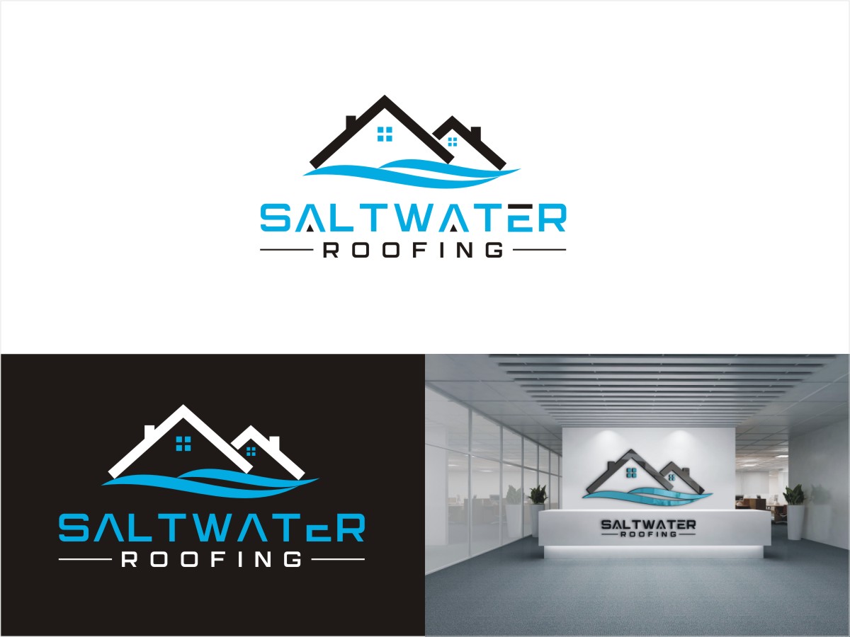 Logo Design by creative Suja for Saltwater Roofing | Design #27997403